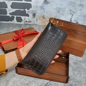 کیف پول مردانه دستی چرم طبیعی روکو