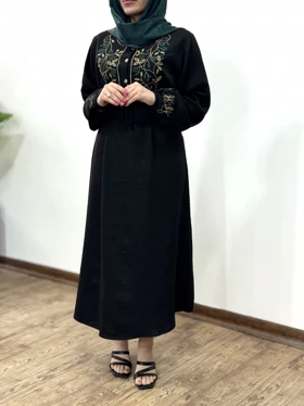 پیراهن مانتویی گلدوزی آیسو آذین