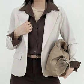 کت زنانه یقه انگلیسی مازراتی