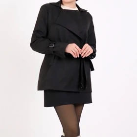 بارانی زنانه کوتاه زویا (Zuya) سین استایل