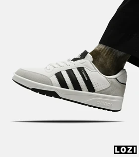 کفش کتانی مردانه سفید مشکی ADIDAS Tyshawn