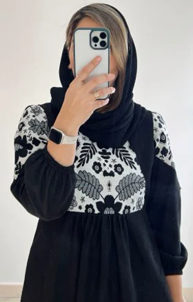 پیراهن مانتویی کژال