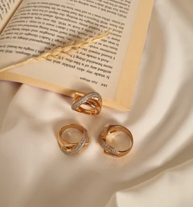 انگشتر طرح طلا ژوپینگ