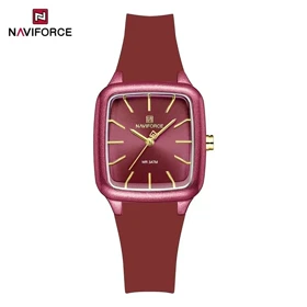 ساعت مچی زنانه برند نیوی فورس مدل Do-NAVIFORCE 5055 بند رابر (قرمز)