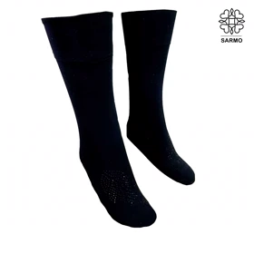 جوراب سه ربع میس لی ضخیم 120 - طرح برگ