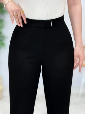 3410-شلوار بوت کات ترک مشکی