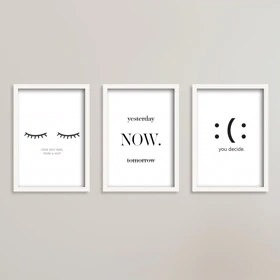 تابلو انگیزشی yesterday now tomorrow