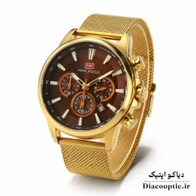 ساعت مچی مردانه اورجینال موتور ژاپن برند مینی فوکوس سه موتور مدل Mf0142G.03 بند حصیری