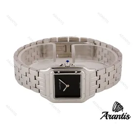 کارتیه Panthere زنانه استیل صفحه مشکی مهندسی w-7275