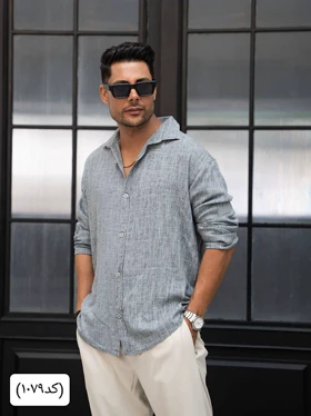 پیراهن مردانه لینن سنگشور1079mc