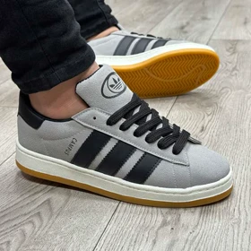 کفش و کتانی مردانه مدل ADIDAS_CAMPUS آدیداس کامپوس رنگ طوسی مشکی