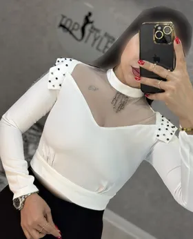 بلوز سرشانه زنجیر : 8704