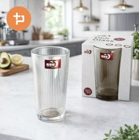 لیوان 6 عددی بلند شیاردار 190 میل DELI