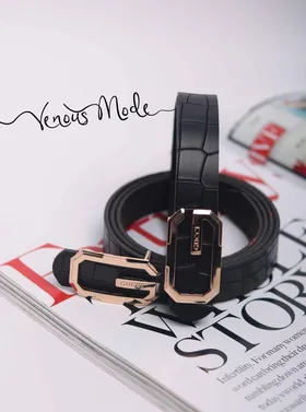 کمربند GUCCI مشکی طرحدار