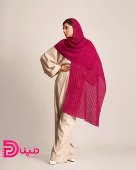 شال پلیسه مربعی تابستانه