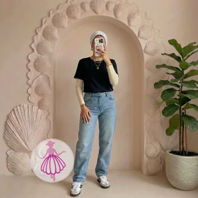 تیشرت ساده مشکی sinsay(کد1285)