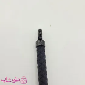 دستبند امگا رابر مشکی قفل مشکی مردانه زنانه کیفیت مستر