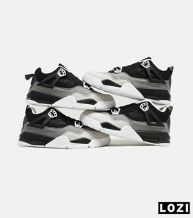کتانی ساق‌دار مردانه مشکی طوسی Nike air jordan 4