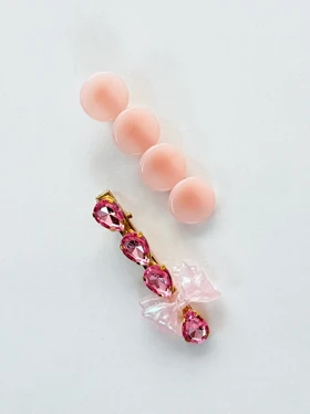 گیره مو طرح پروانه بسته 5 عددی