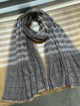 2081-شال چهارخونه عدسی