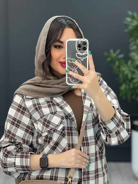 مانتو چهارخونه سرجیب دوبل