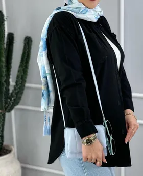 مانتو شومیزی لینن ساده