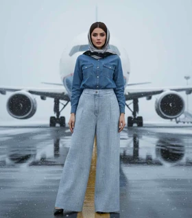 شلوار جین Pinki 2501 در سه رنگ