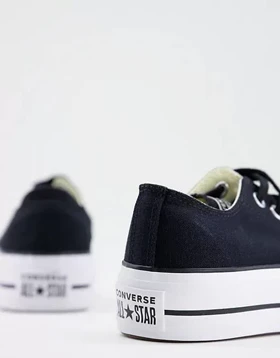 Converse Platform Black Low