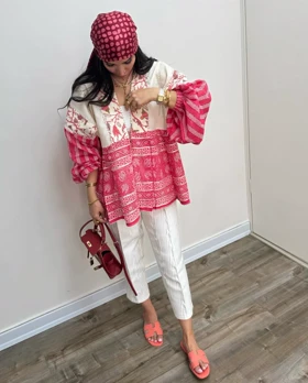مانتو هندی ژاکارد
