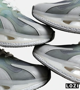 کفش کتانی مردانه سبز طوسی ADIDAS Customize Run