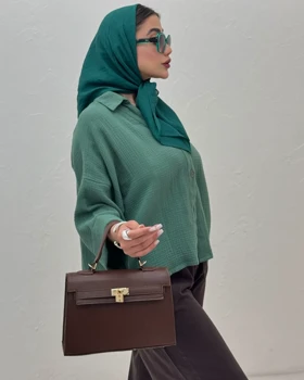 شومیز پشت بلند پاکتی دبل‌فیس