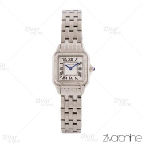 ساعت مچی کارتیر زنانه مدل پنته سیلور دور نگین 103802