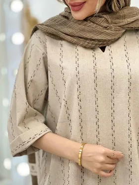 مانتو کوک دوزی یقه دیپلمات