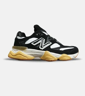 کفش کتانی مردانه و زنانه مشکی سفید خردلی NEW BALANCE 9060 مدل 6910