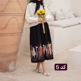 شومیز و دامن تکه دوزی ( طرح آدمک )