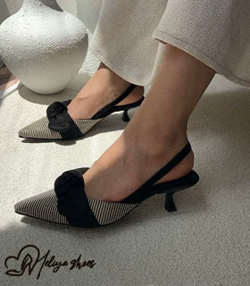 کفش مجلسی پاشنه کوتاه دخترانه