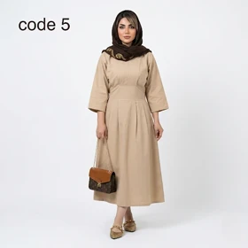پیراهن لینن مدل ساجده علیدسا (کد 5)