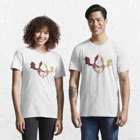 تیشرت house of the dragon طرح love between dragons Classic T-Shirt