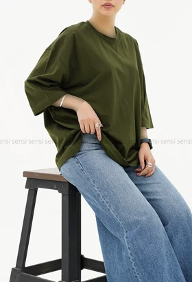 تیشرت لانگ رنگی کد1005294