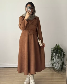 پیراهن مخمل کبریتی سارا 1