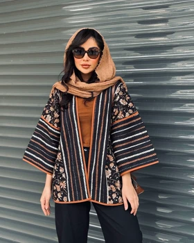 مانتو چرخ‌دوزی