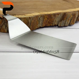 کاردک برگردان فلزی دسته چوبی