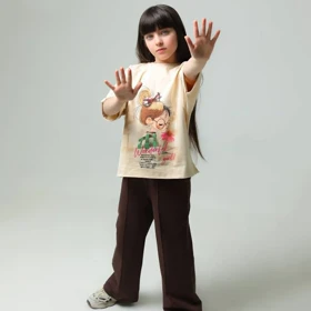 ست بلوز و شلوارک دخترانه 50 تا 55