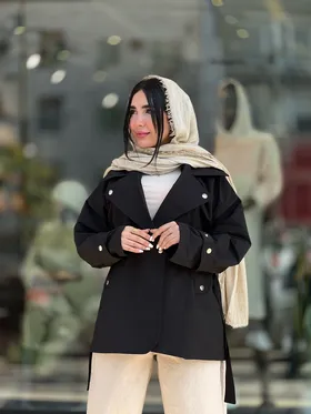 بارانی دکمه پرچی کد 630