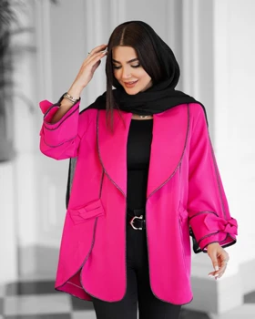 کت مزونی آستین پاپیونی مغزی دوزی