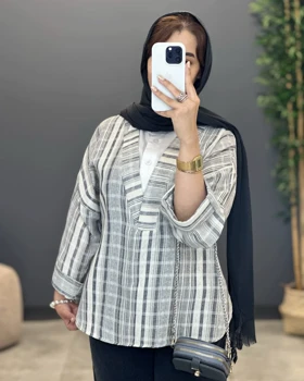 شومیز ترکیبی لینن