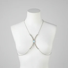 زنجیر سینه نگین‌دار سلویا کد 61