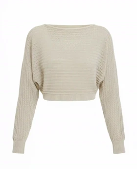 بافت کراپ بیسیک زنانه رزمری مدل Rose Merry CL3257