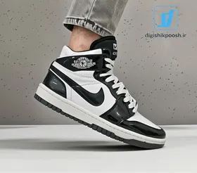 کفش پیاده روی مردانه نایک ایر جردن وان مشکی سفید NIKE 1 RETRO HIGH OG SHADOW