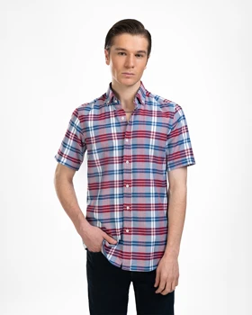 پیراهن مردانه چهارخانه کد 1820